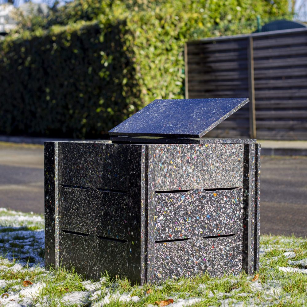 Composteur partagé moucheté entièrement démontable